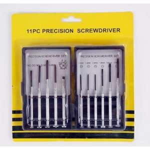 11Pc Precision Screwdriver Set with Carrying Case  
