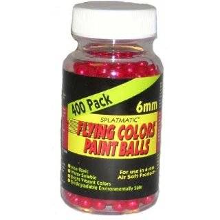 Flying Colors 6 mm Paintballs 400 Count Bottle For AirSoft Products 