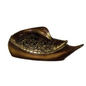  Uttermost 17.3 Inch Tracery Duck Box Wood Tone Patina w 