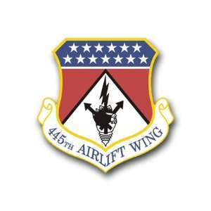    US Air Force 445th Airlift Wing Decal Sticker 5.5 