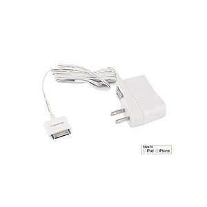  Branded Wall Charger for iPhone and iPod   White 