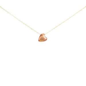 Dogeared Limited Edition Hopeful Heart Gold Dipped Necklace with Rose 