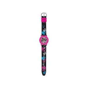    Monster High Freaky Fabulous Black Strap LCD Watch: Toys & Games