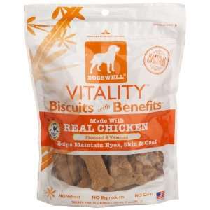 Dogswell Biscuits with Benefits, Vitality, Chicken   10 oz  