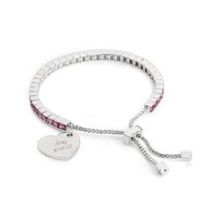    Personalized Birthstone Lariat Bracelet   October Gift: Jewelry