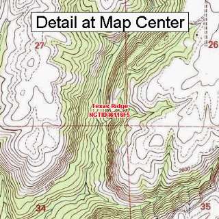  USGS Topographic Quadrangle Map   Texas Ridge, Idaho 