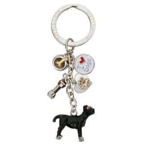  I Love Dogs Painted Lab Key Charms 