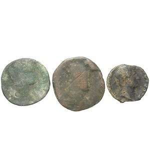  Lot of 3 Ancient Cast Imitations of Roman Sestertius and 