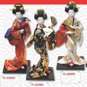  Geisha Girls Figurines, Red PL 609RD Toys & Games
