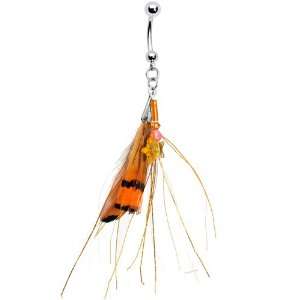  Handcrafted Morning Star Feather Belly Ring MADE WITH 