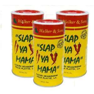 Slap Ya Mama Original Blend Seasoning, THREE 8 Ounce Canisters