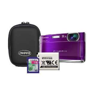 Purple 12mp Digital Camera & Bundle with Inov8 Black Hard case, Inov8 