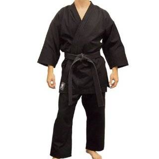 Piranha Gear Karate Gi (Extra Heavyweight), 4/5 sleeves   Black