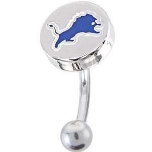  National Football League Logo Top Mount Curved Belly Ring 