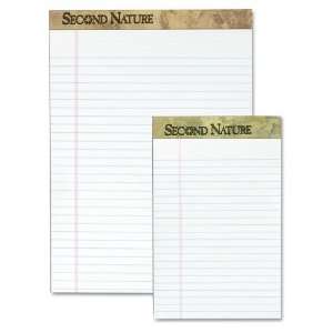    TOPS   Second Nature Recycled Letter Pads, Lgl/Red Margin Rule, WE 