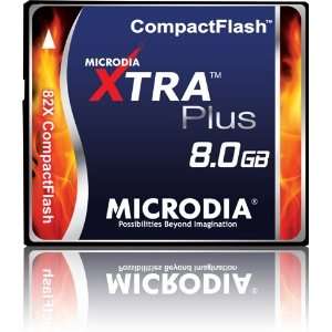 MICRODIA 8GB 82x XTRA Plus Compact Flash CF Card (Retail 