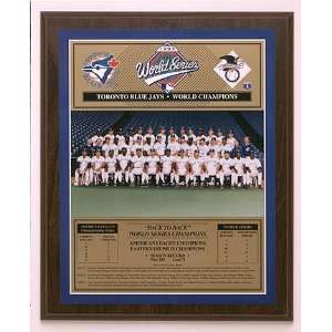  MLB Blue Jays 1993 World Series Plaque