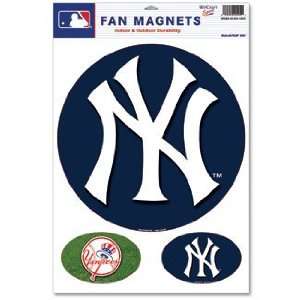 New York Yankees Car Magnet Set 
