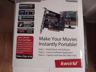 KWorld DVD Maker Pro KW 88X DV/AV PCI Interface   NEW  