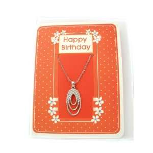  Fashion Jewelry ~ Happy Birthday Message Card with 