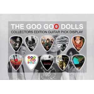  Goo Goo Dolls Premium Celluloid Guitar Picks Display A5 