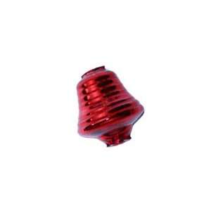  3 Red Bell Glass Beads 1 ~ Czech Republic: Arts, Crafts 