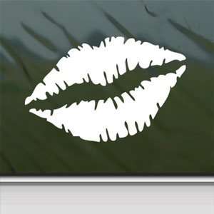  Woman Mouth Lip SEXY White Sticker Car Vinyl Window Laptop 
