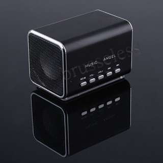 New Mini Rechargeable Music Angel SD/TF Card Speaker Player (Black)
