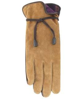 Ladies Suede Leather Gloves w/FLEECE lin. by GRANDOE  