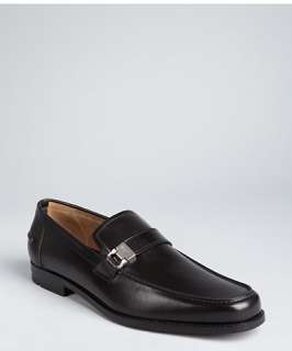Salvatore Ferragamo black leather Pregiato loafers