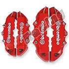 Red ABS 4pcs Front+Rear Disc Brake Caliper Cover Brembo Universal
