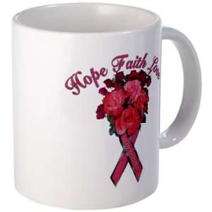   Cup) Cancer Pink Ribbon Survivor Hope Faith Love 