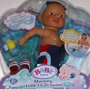 New Swimming Baby Born Boy Doll Swims & Kicks  