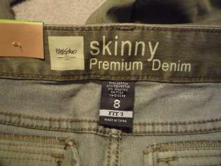 NWT Mossimo Mid Rise Skinny Stretch Cargo Jeans ~Flap Pocket~ sz 8 