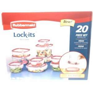   Lock its 20 Piece Set Extra Secure Easy Find Lids