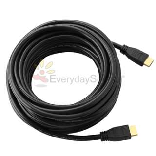 30 Ft High Speed v1.4 HDMI Cable With Ethernet For PS3 Blu Ray HDTV 