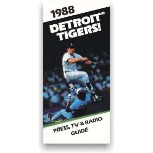  1988 Detroit Tigers Information & Media Guide Sports 