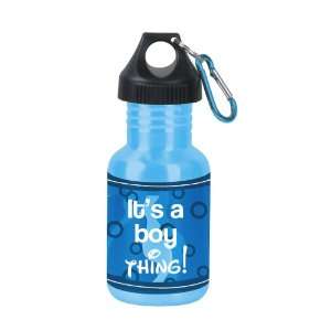   Canteen 11.8 Ounce Stainless Steel Water Bottle, Boy Thing: Kitchen