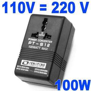   Converter 220V To 110V Travel Power Transformer Regulator Adapter 100W