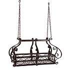 FRENCH COUNTRY Scrolled Wrought Iron POT RACK Antique Bronze Tuscan 