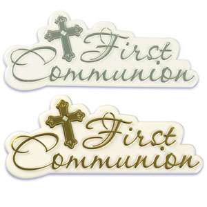 First Holy Communion Cake Topper Boy or Girl or Cake Script 