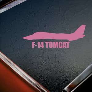  F 14 TOMCAT Pink Decal Military Soldier Window Pink 
