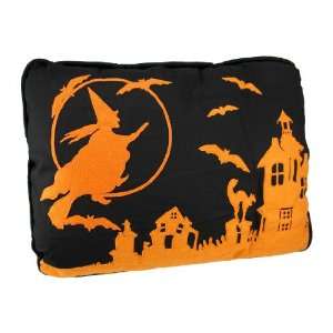  Bethany Lowe Flying Witch Halloween Throw Pillow