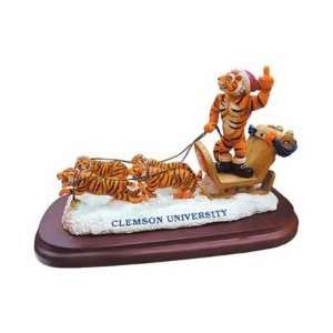    Treasures Clemson Tigers Holiday Sleigh Figurine
