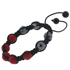   10mm Red Fire Ball Bead Mens Unisex Bracelet TrendToGo Jewelry