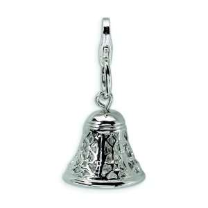  Sterling Silver Wedding Bells Lobster Clasp Charm: Arts 