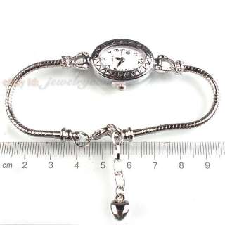 1pc 151594 Vintage Alloy Snake Chain Women s Bracelet Watch Beading 