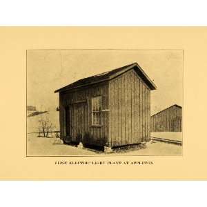   Wisconsin 1st Appleton Electric Light Plant   Original Halftone Print
