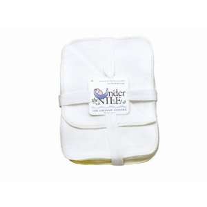   the Nile 12 Piece Year Round Basics Sherpa Wash Cloth, White Baby