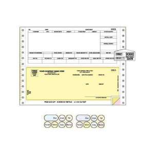  2 part form   Continuous payroll check, 8 1/2 x 7 form 